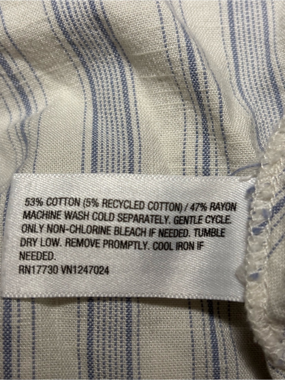 A new day, blue and white striped mini dress - Picture 3 of 3